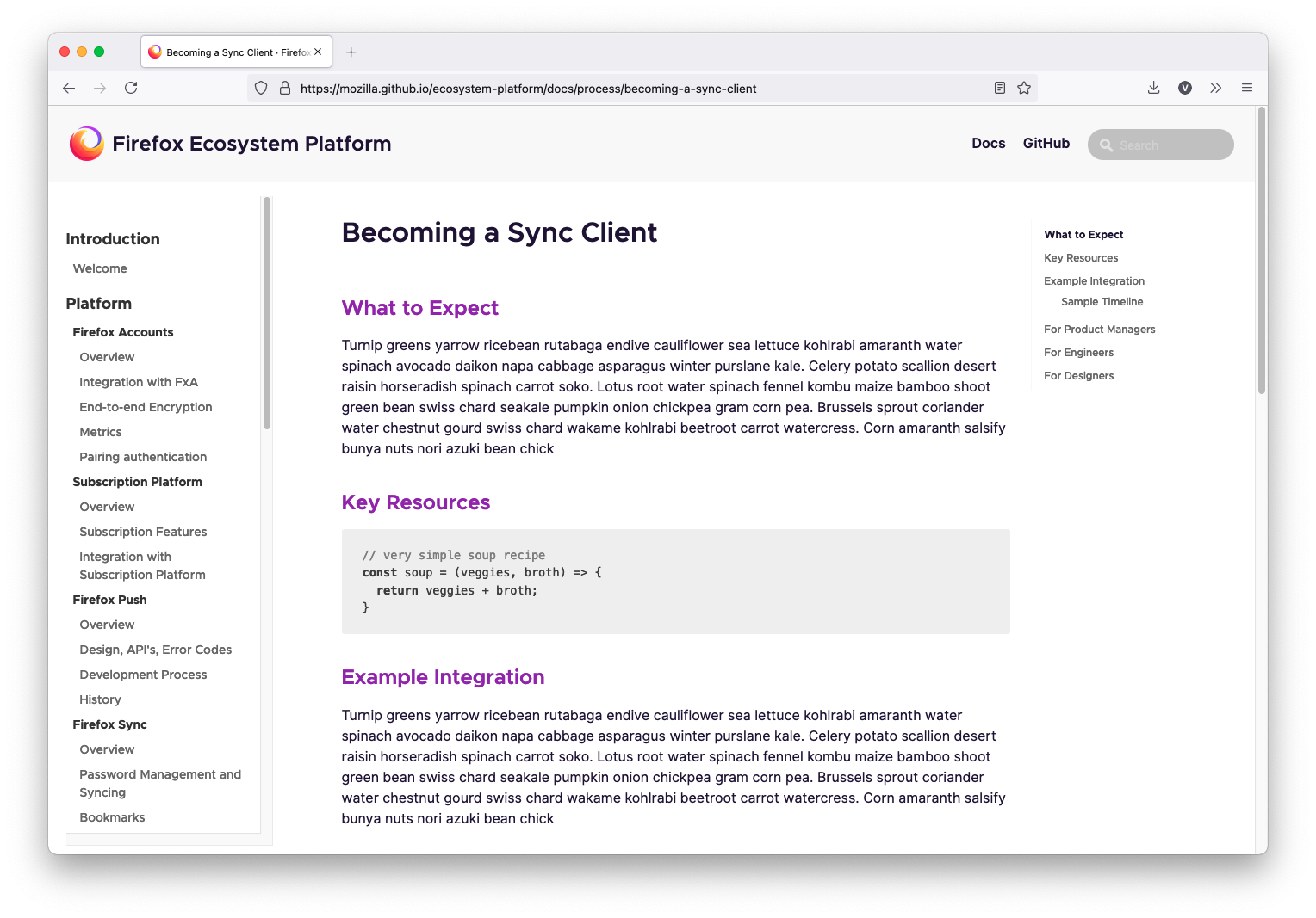 Becoming a Sync client ridiculous documentation